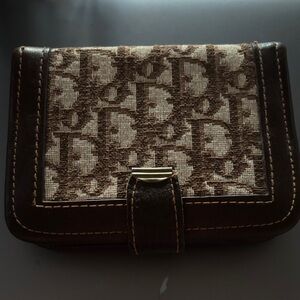 Dior Brown and Cream Monogram trotter card set